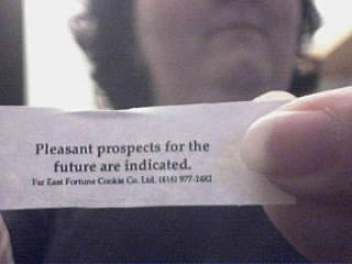 Pleasant prospects for the future are indicated.